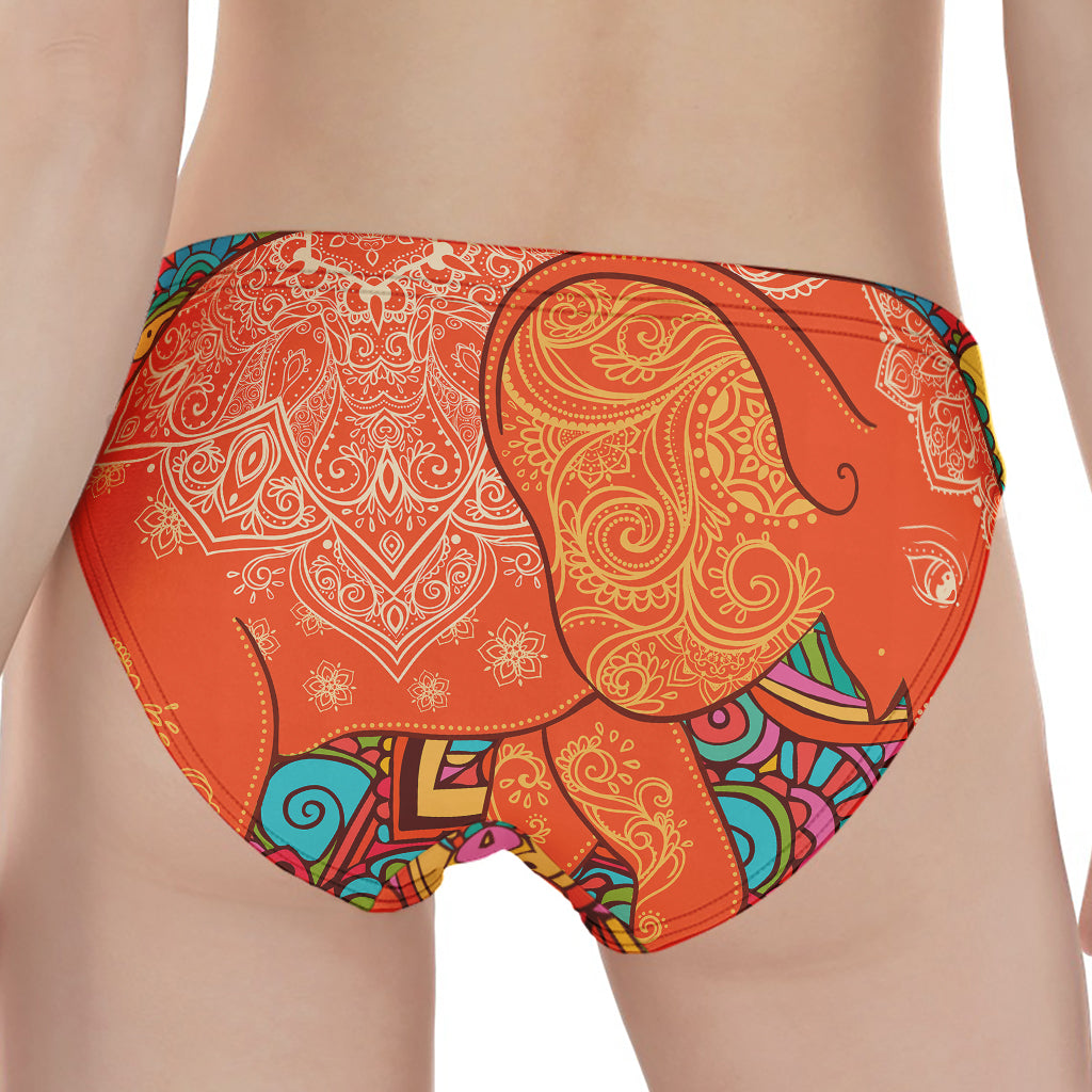 Indian Boho Hippie Elephant Print Women's Panties