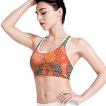 Indian Boho Hippie Elephant Print Women's Sports Bra