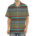 Indian Ethnic Pattern Print Aloha Shirt
