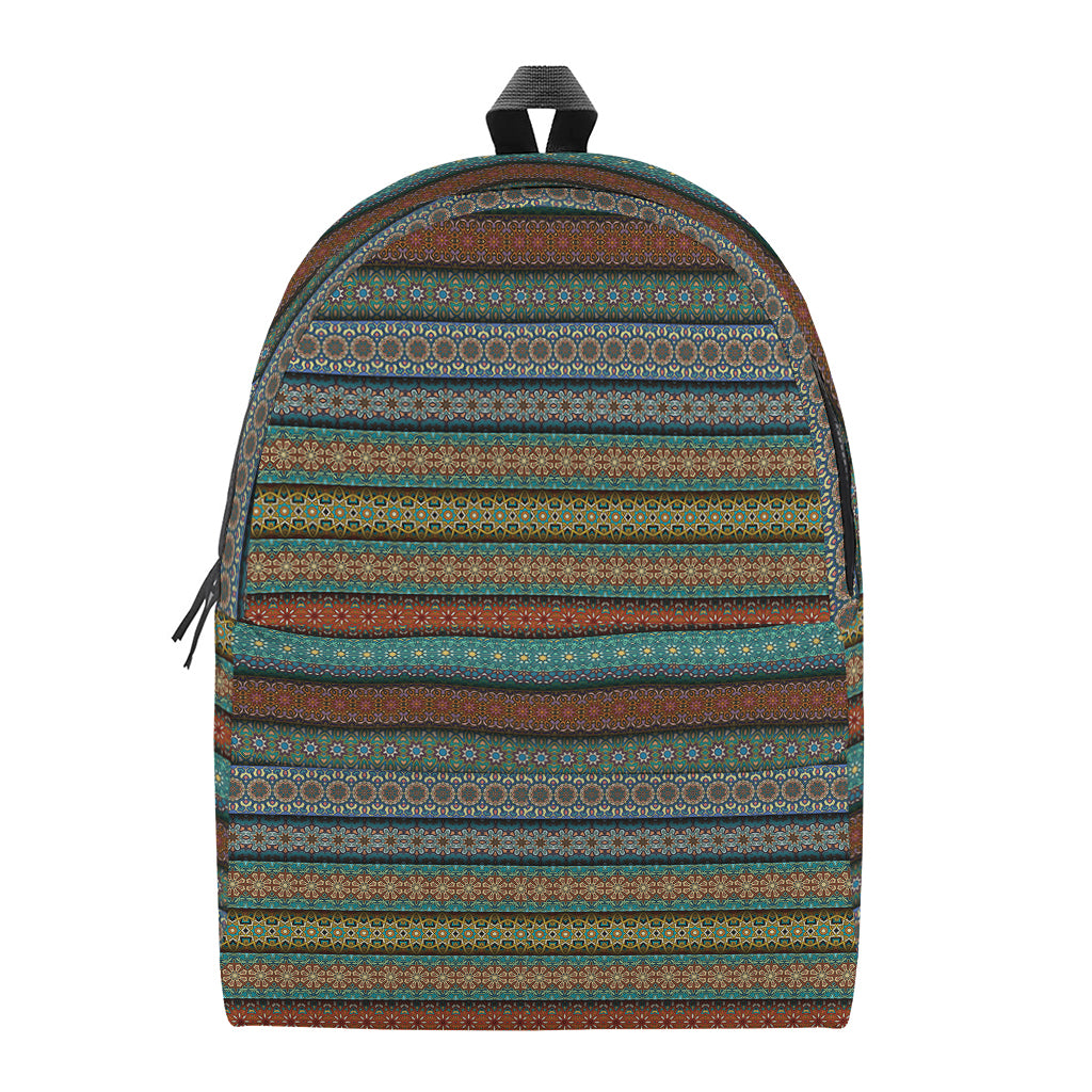 Indian Ethnic Pattern Print Backpack