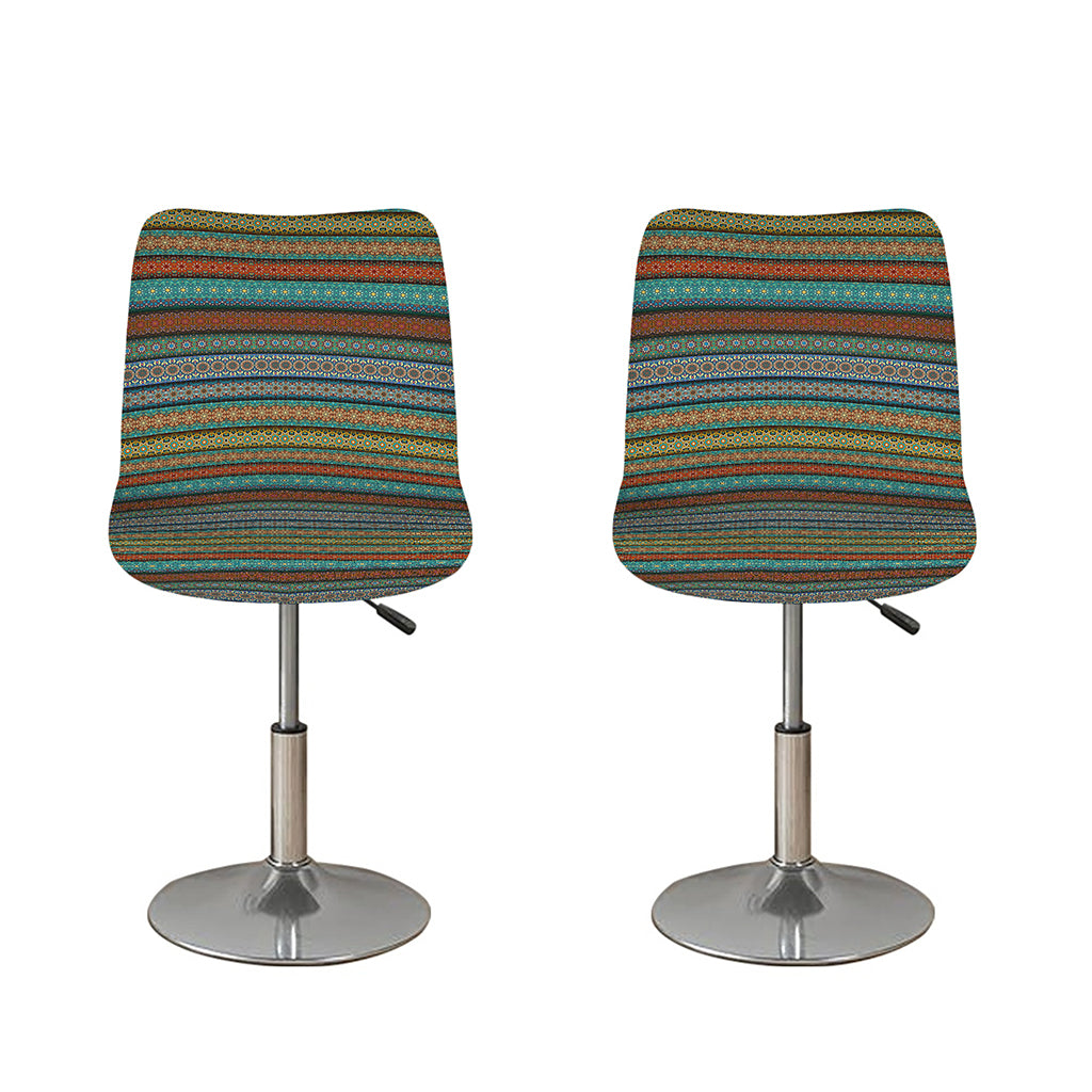 Indian Ethnic Pattern Print Bar Stool Covers