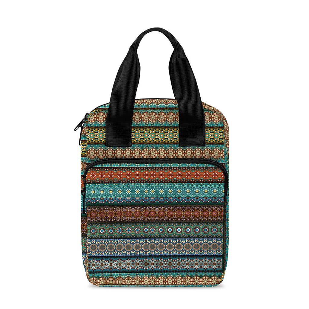 Indian Ethnic Pattern Print Bible Tote Bag