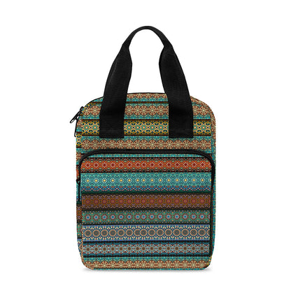 Indian Ethnic Pattern Print Bible Tote Bag