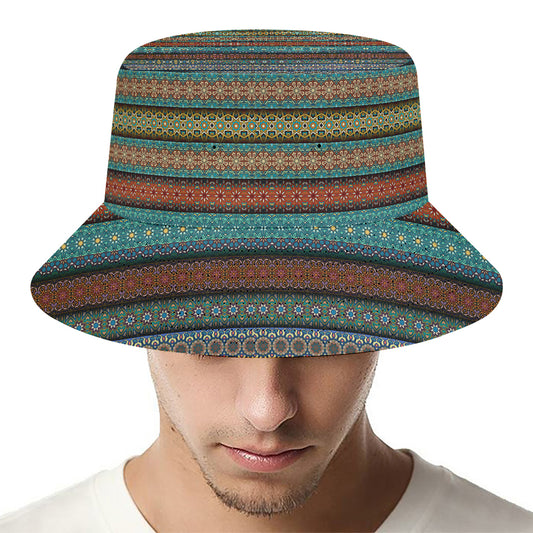 Indian Ethnic Pattern Print Bucket Hat