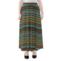 Indian Ethnic Pattern Print Chiffon Maxi Skirt