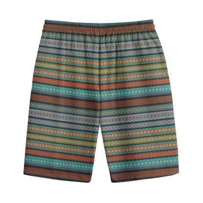 Indian Ethnic Pattern Print Cotton Shorts