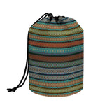 Indian Ethnic Pattern Print Drawstring Makeup Bag