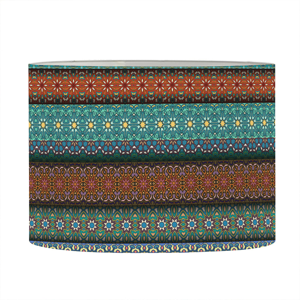 Indian Ethnic Pattern Print Drum Lamp Shade
