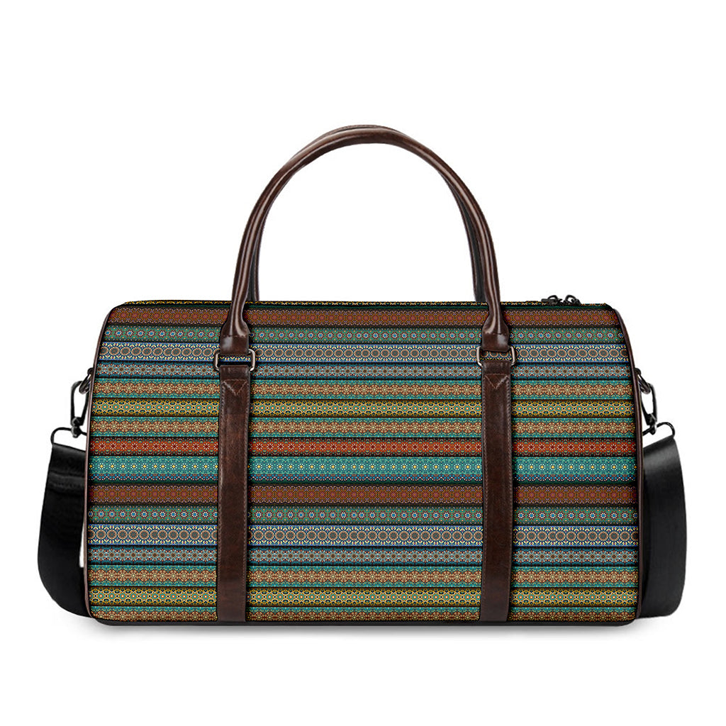 Indian Ethnic Pattern Print Duffle Bag