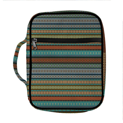 Indian Ethnic Pattern Print Front Pocket Bible Bag