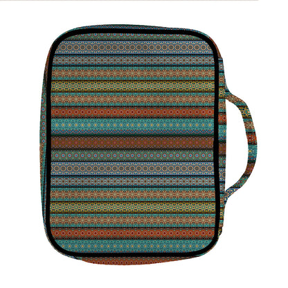 Indian Ethnic Pattern Print Front Pocket Bible Bag