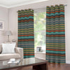 Indian Ethnic Pattern Print Grommet Curtains