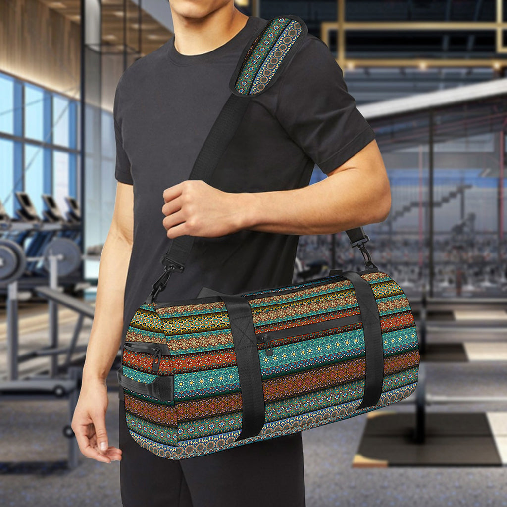 Indian Ethnic Pattern Print Gym Bag