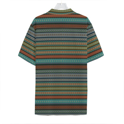 Indian Ethnic Pattern Print Hawaiian Shirt