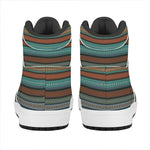 Indian Ethnic Pattern Print High Top Leather Sneakers