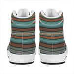 Indian Ethnic Pattern Print High Top Leather Sneakers