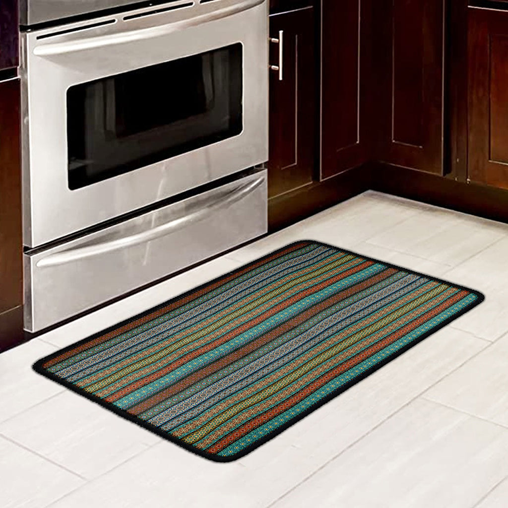 Indian Ethnic Pattern Print Kitchen Mat
