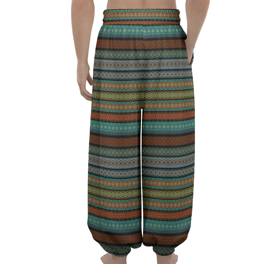 Indian Ethnic Pattern Print Lantern Pants