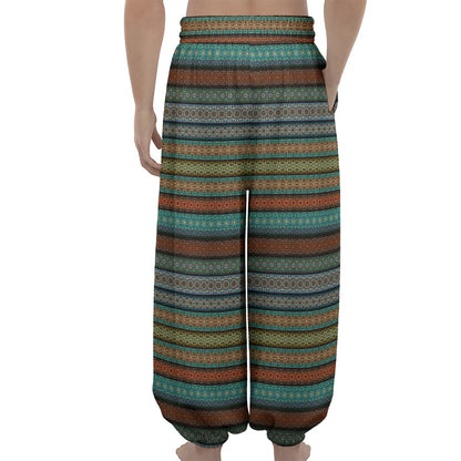 Indian Ethnic Pattern Print Lantern Pants
