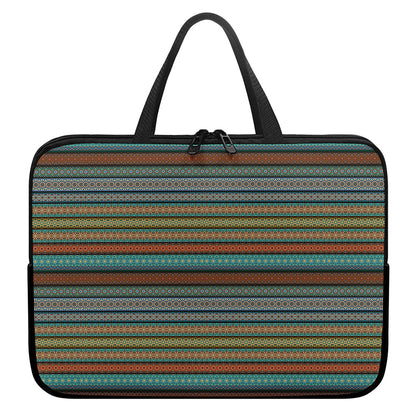 Indian Ethnic Pattern Print Laptop Sleeve With Handle