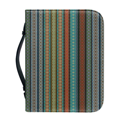 Indian Ethnic Pattern Print Leather Bible Cover