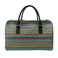 Indian Ethnic Pattern Print Leather Duffel Bag
