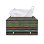 Indian Ethnic Pattern Print Leather Tissue Box Cover