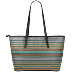 Indian Ethnic Pattern Print Leather Tote Bag