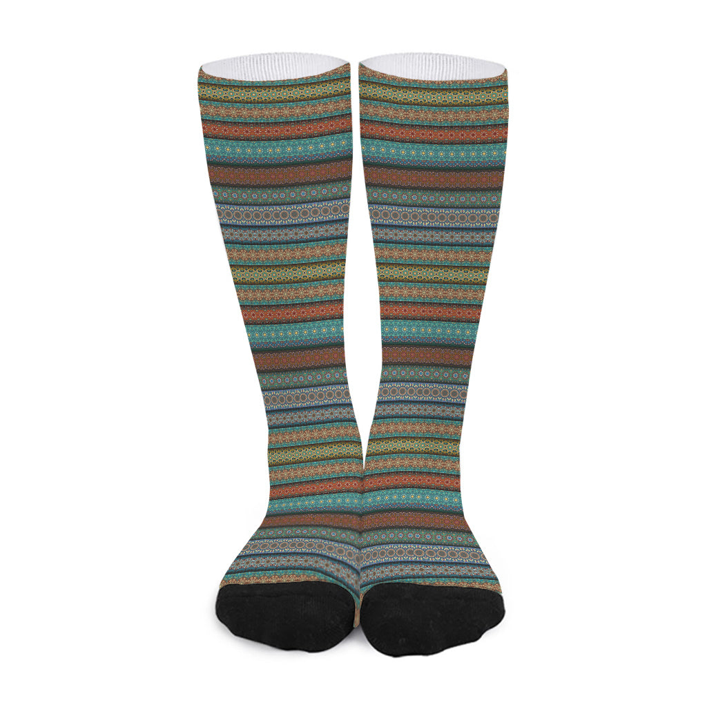 Indian Ethnic Pattern Print Long Socks