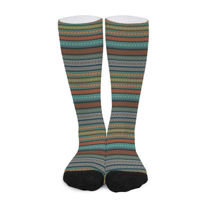 Indian Ethnic Pattern Print Long Socks