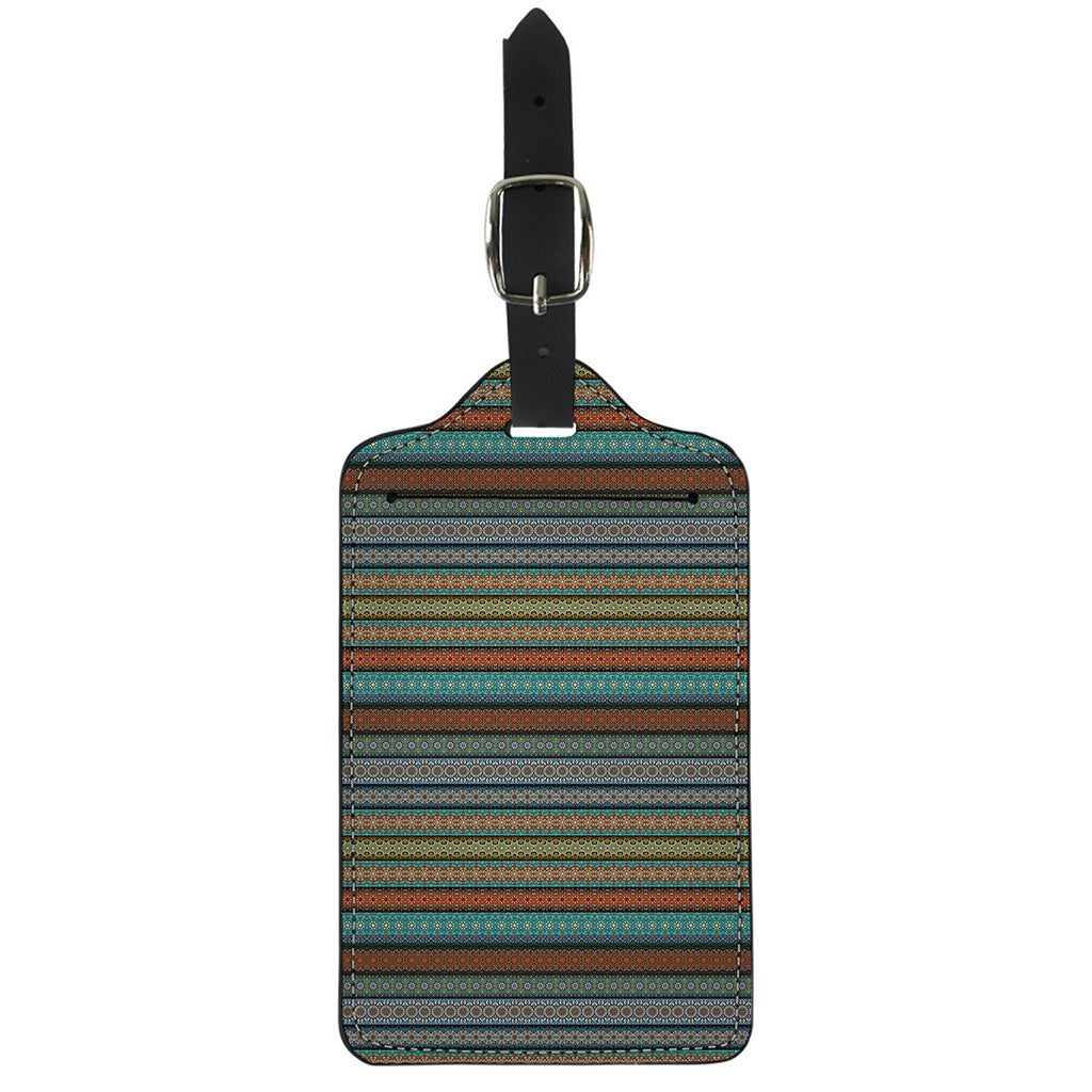 Indian Ethnic Pattern Print Luggage Tag