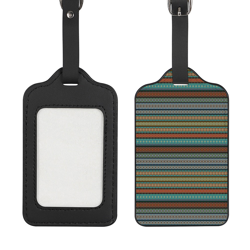 Indian Ethnic Pattern Print Luggage Tag