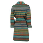 Indian Ethnic Pattern Print Men's Bathrobe