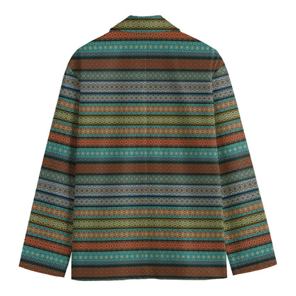 Indian Ethnic Pattern Print Men's Blazer