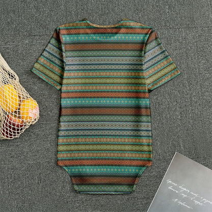 Indian Ethnic Pattern Print Men's Bodysuit