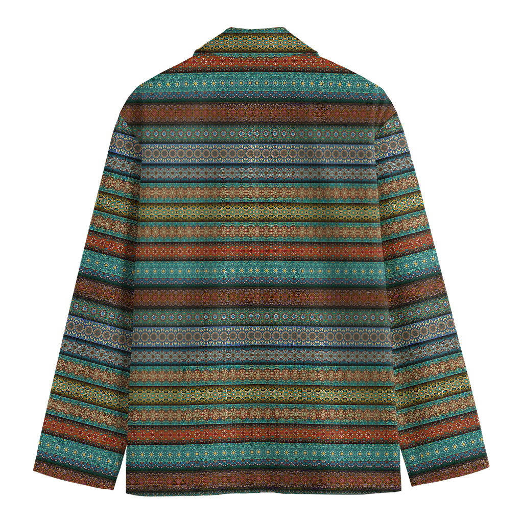Indian Ethnic Pattern Print Men's Cotton Blazer