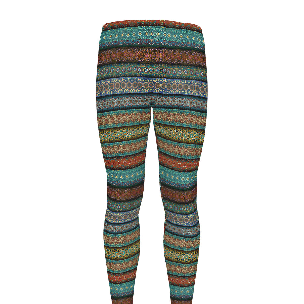 Indian Ethnic Pattern Print Men's leggings