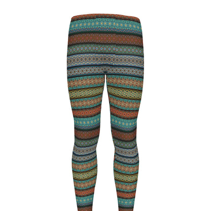 Indian Ethnic Pattern Print Men's leggings