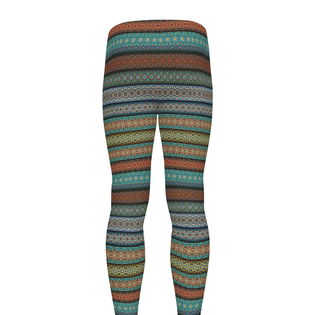 Indian Ethnic Pattern Print Men's leggings