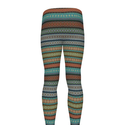 Indian Ethnic Pattern Print Men's leggings