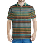 Indian Ethnic Pattern Print Men's Polo Shirt