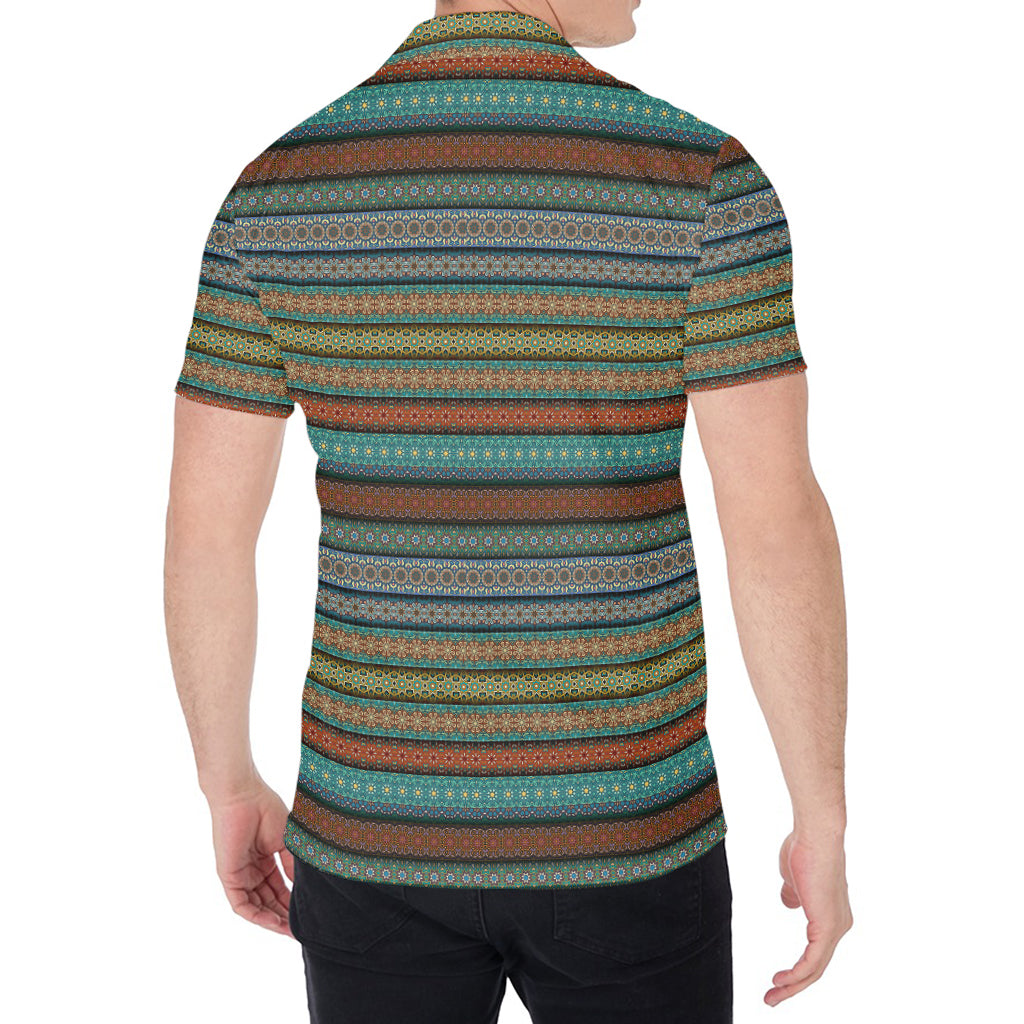 Indian Ethnic Pattern Print Men's Shirt