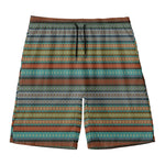 Indian Ethnic Pattern Print Men's Swim Trunks