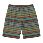 Indian Ethnic Pattern Print Men's Swim Trunks