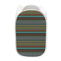 Indian Ethnic Pattern Print Mesh Laundry Hamper