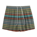 Indian Ethnic Pattern Print Mesh Shorts