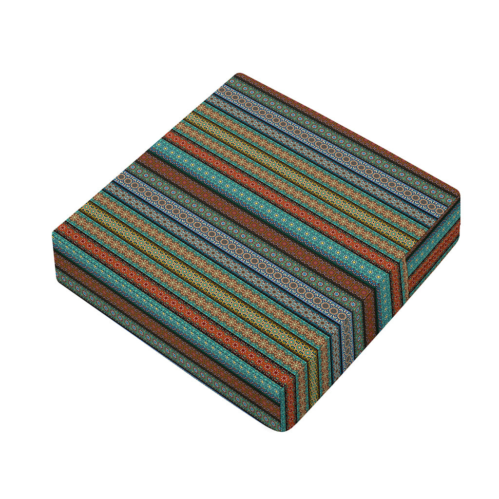 Indian Ethnic Pattern Print Outdoor Seat Cushion Cover