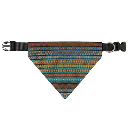 Indian Ethnic Pattern Print Over The Collar Dog Bandana