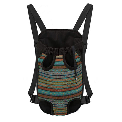 Indian Ethnic Pattern Print Pet Carrier Backpack