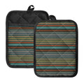 Indian Ethnic Pattern Print Pot Holders With Pocket